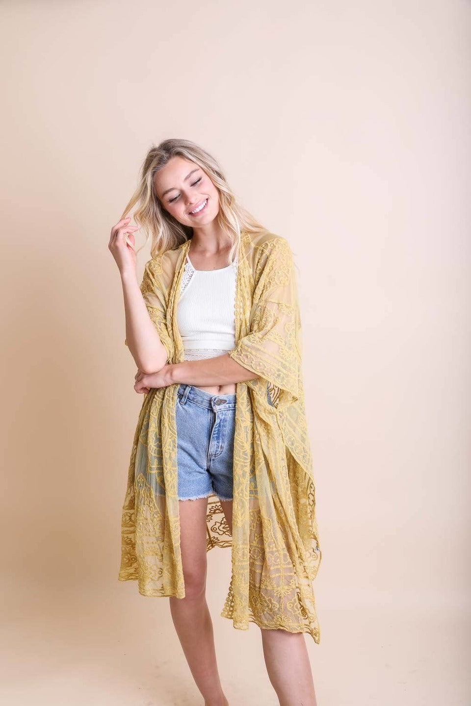 Sheer Mandala Kimono