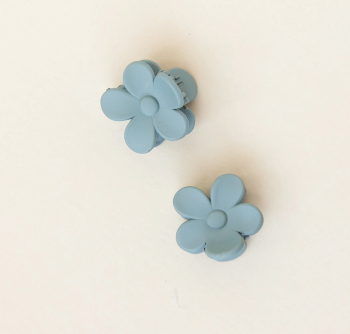 Cornflower Mini Bloom Claw Clips