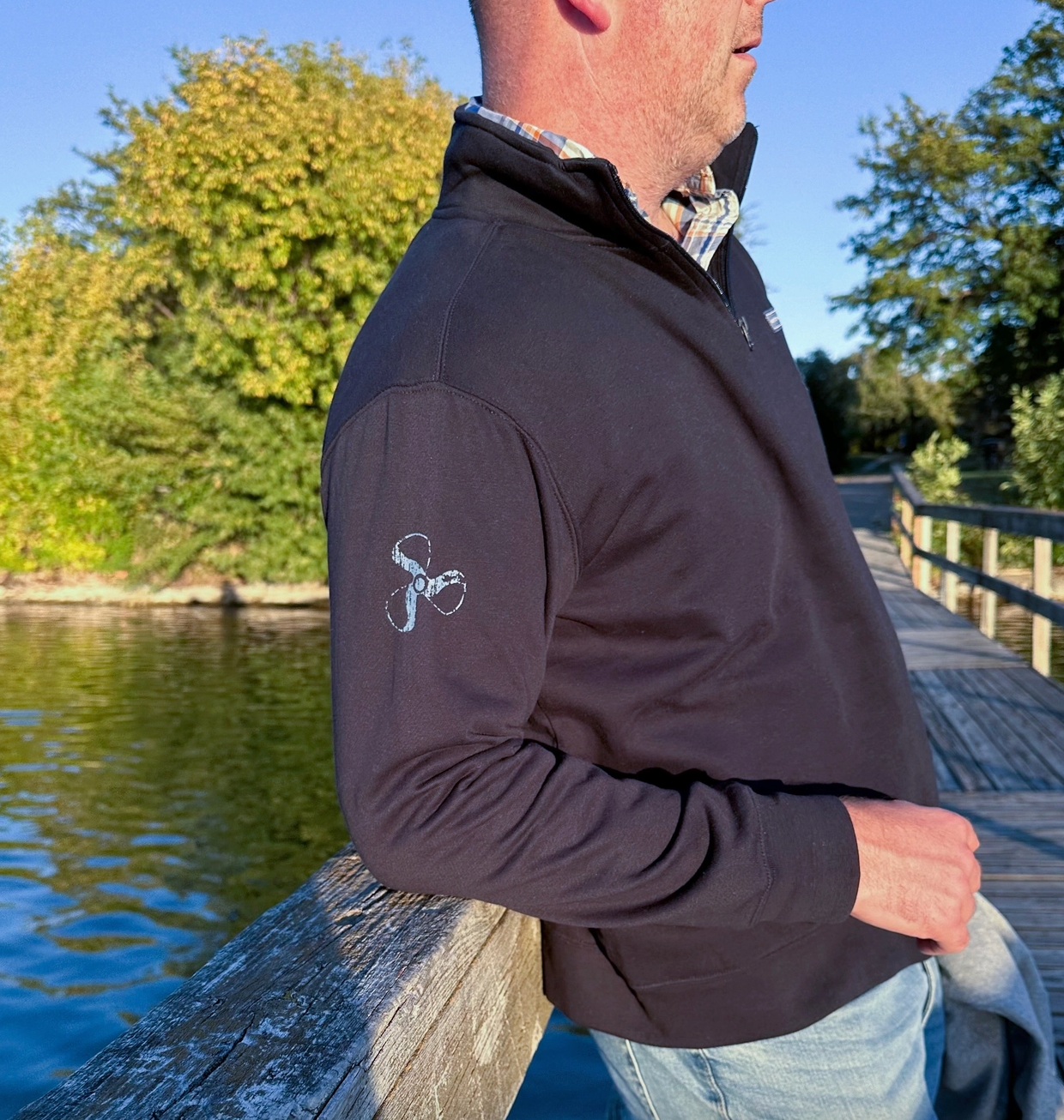 Navy Northern Drift Quarter Zip