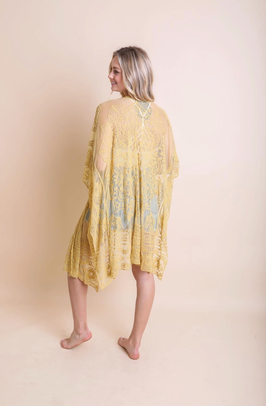 Sheer Mandala Kimono