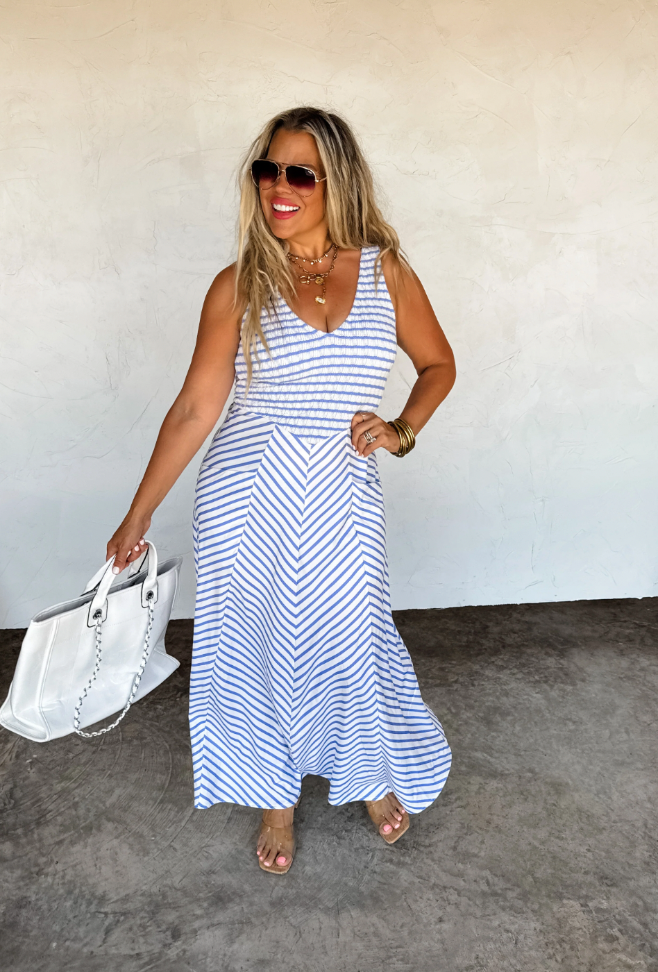 Luciana Striped Dress
