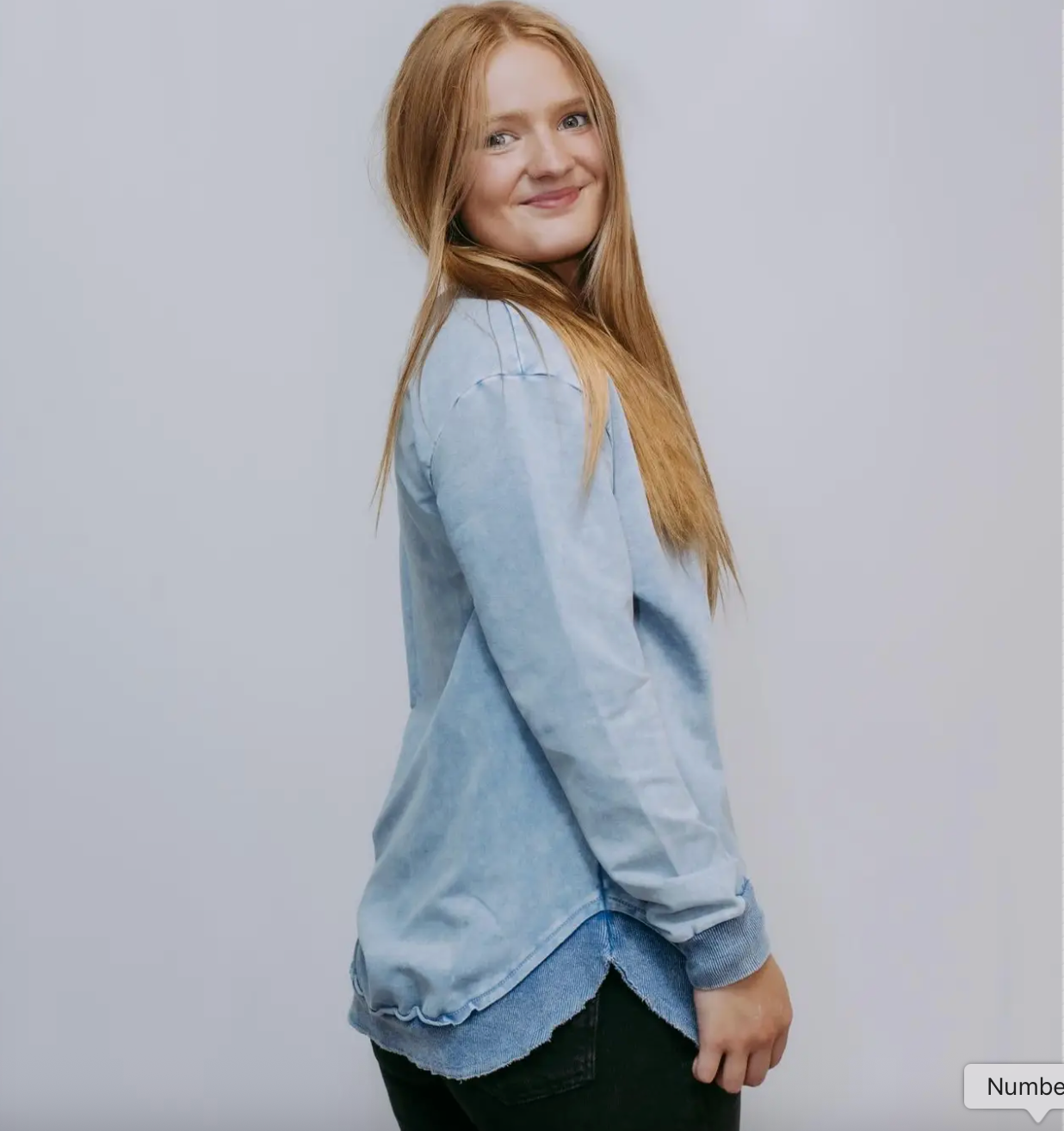 Blue Washed Sweatshirt