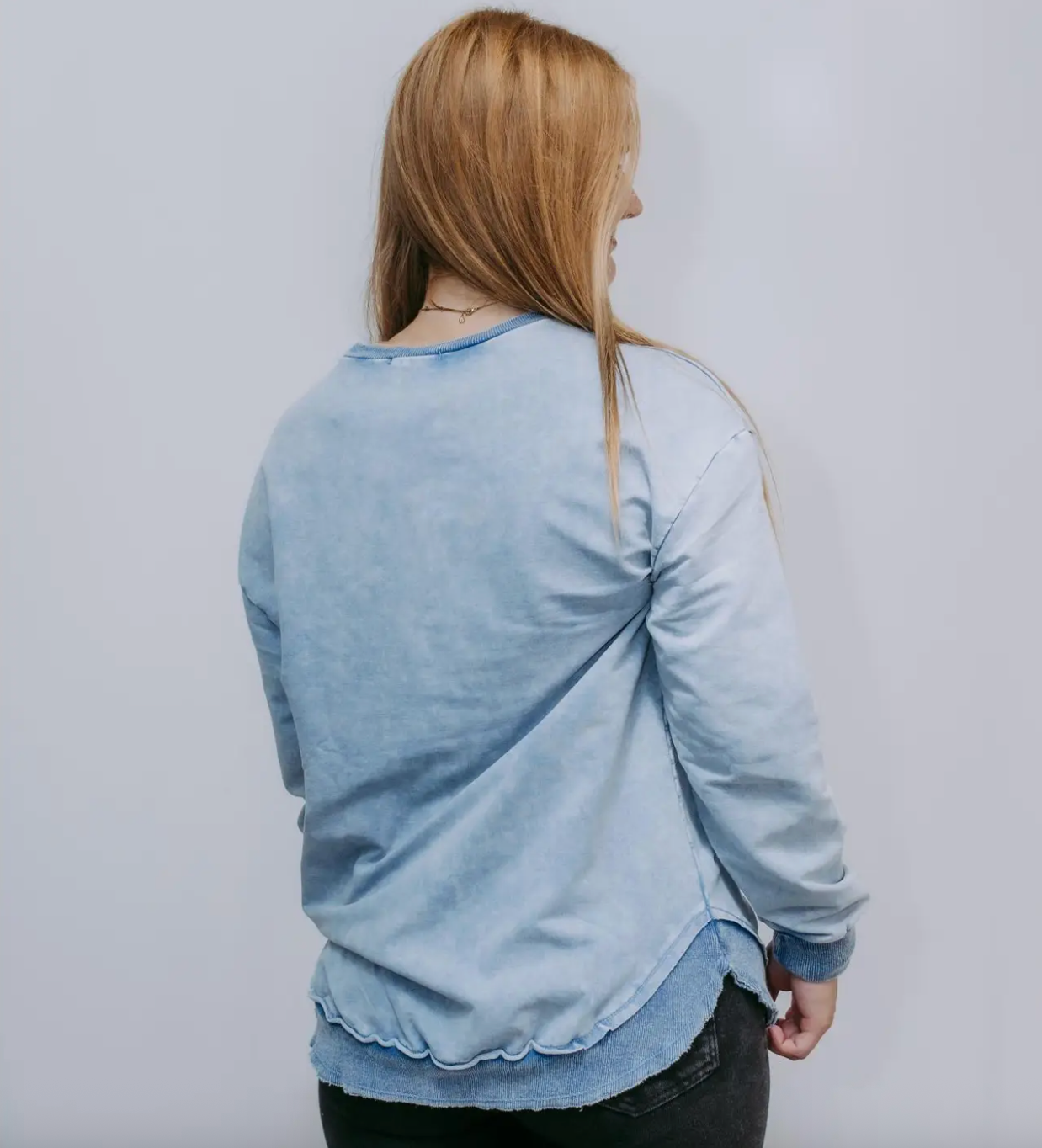 Blue Washed Sweatshirt