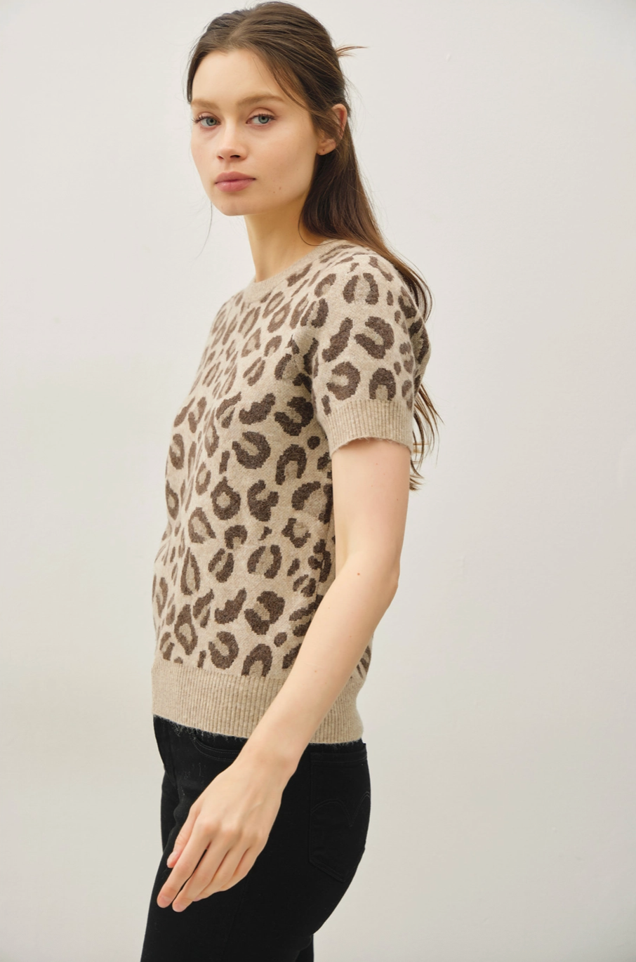 Leopard Knit Sweater