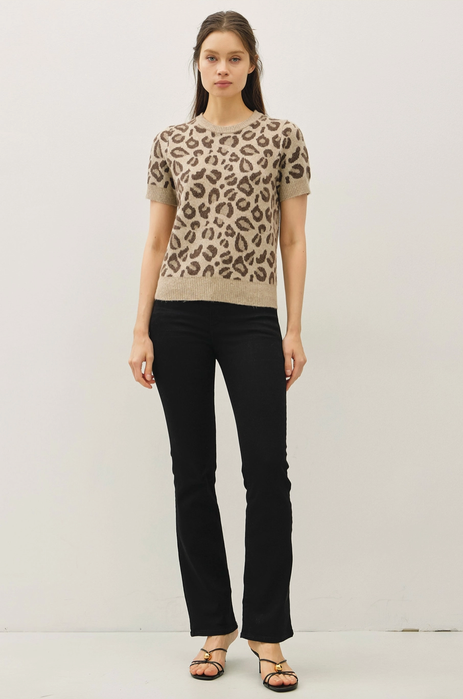Leopard Knit Sweater