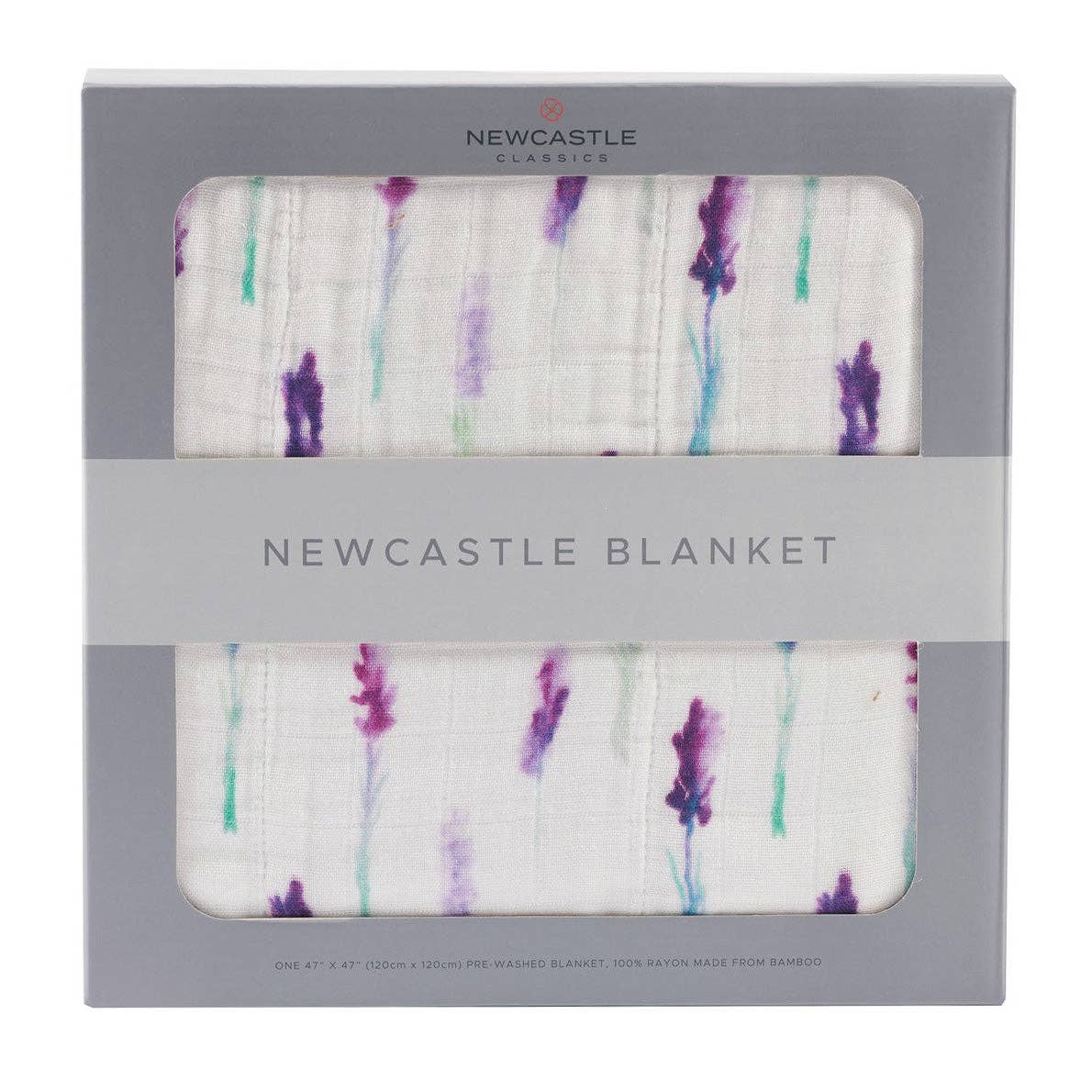 Lavender Rayon Bamboo Muslin Baby Blanket