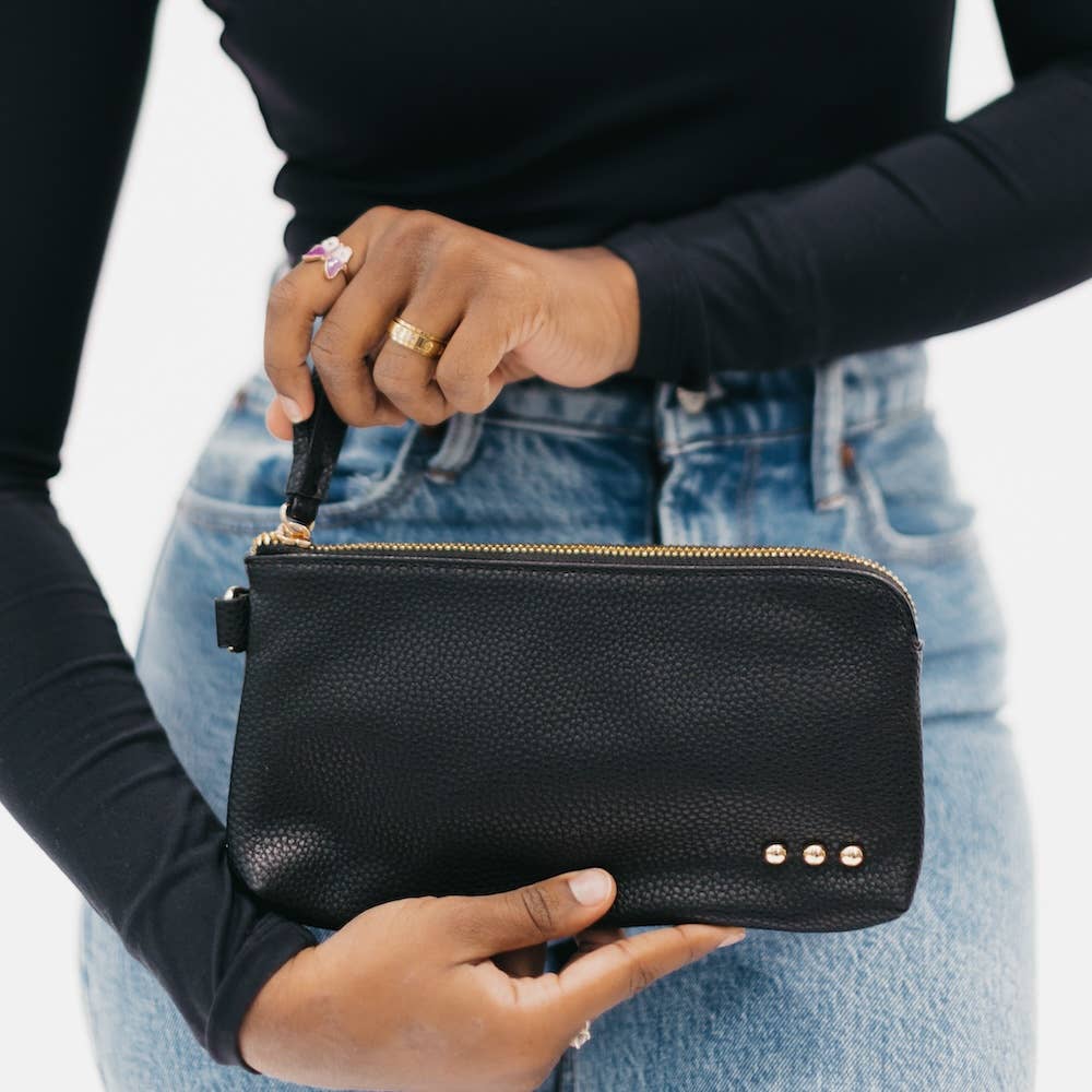 Cece Black Clutch Bag