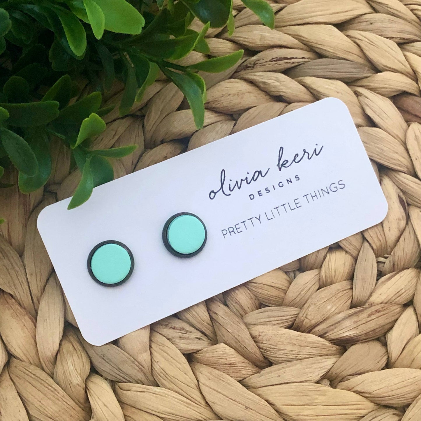 Mint Silver Studs