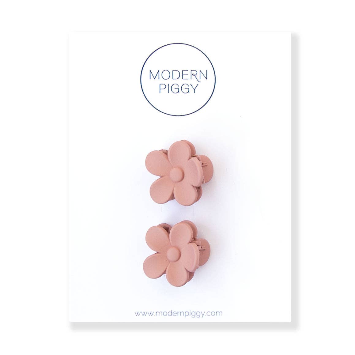 Mini Bloom Claw Clips Mauve
