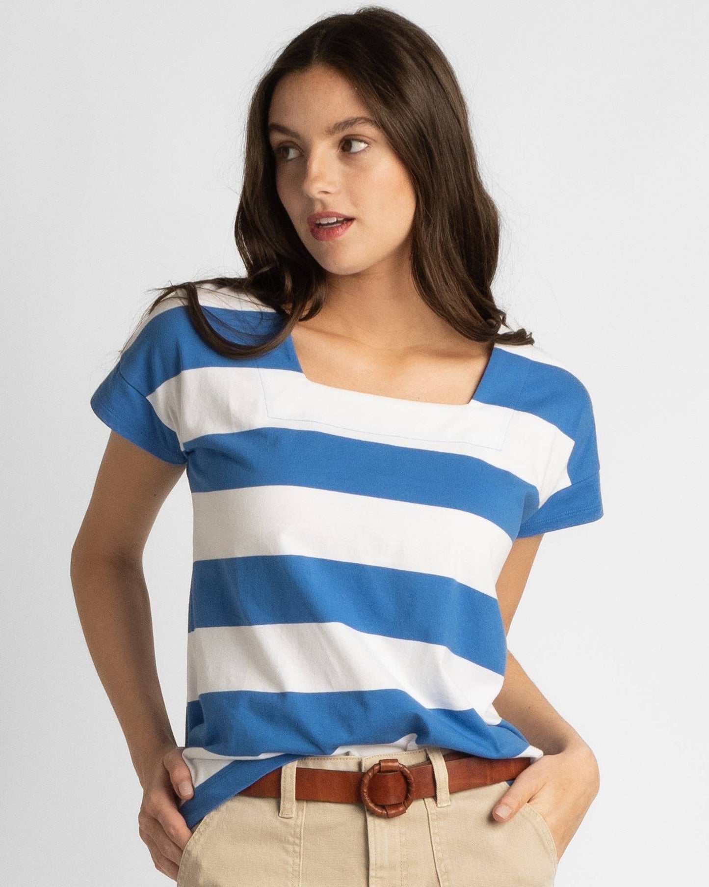 All Angles Striped Tee