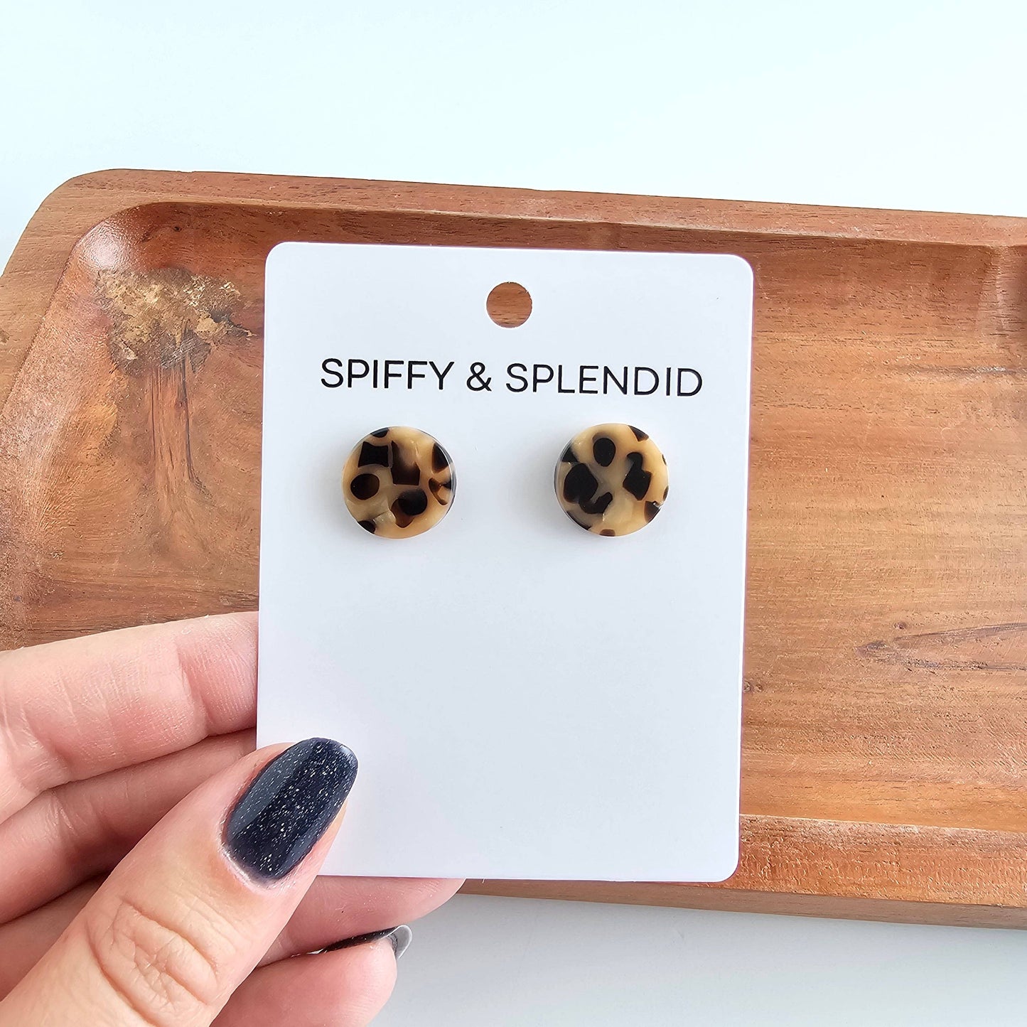 Sophie Cheetah Studs