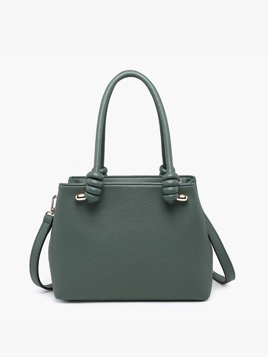 Blair Dark Slate Moss Satchel
