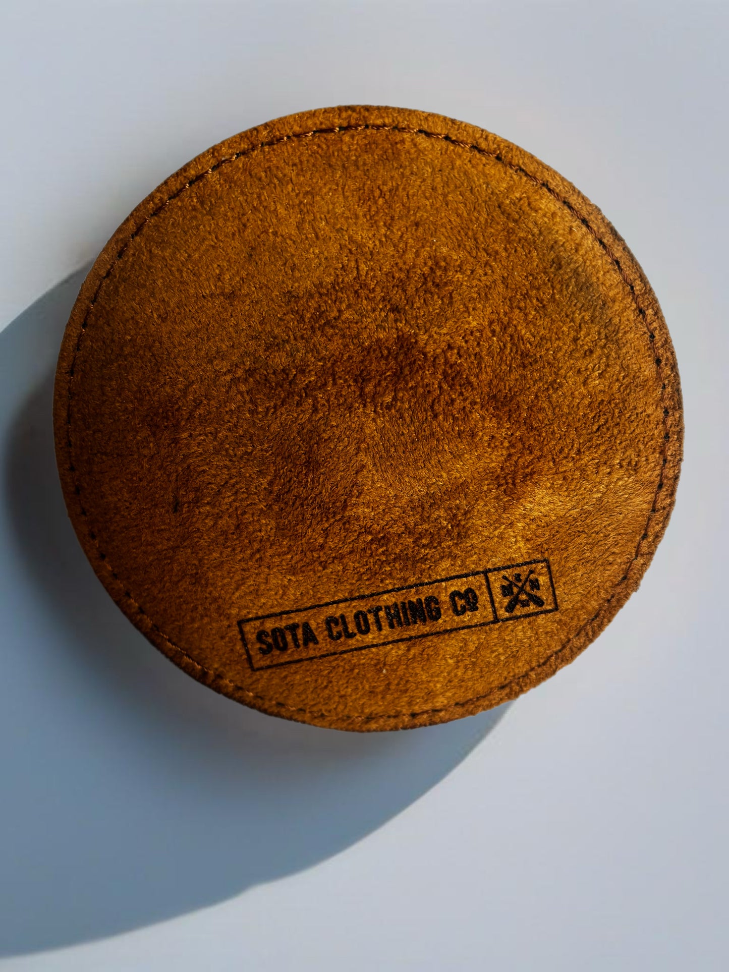 MN Loon Leather Coaster