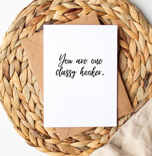 Classy Hooker Greeting Card