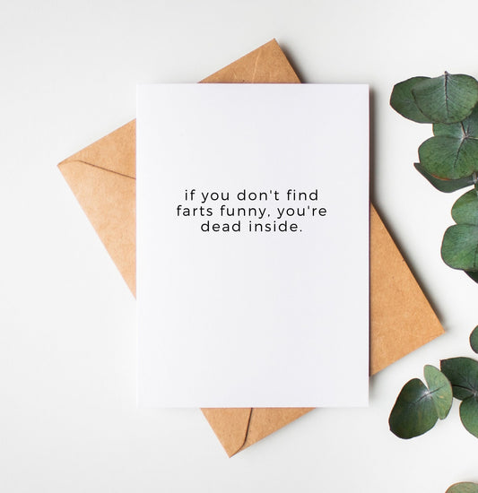 Farts Funny Greeting Card