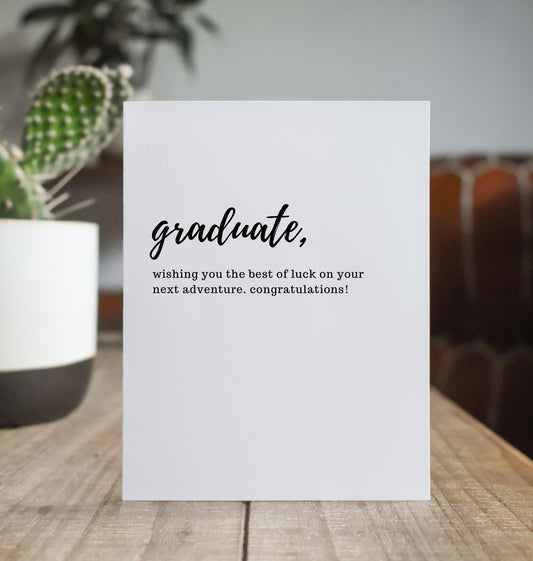 Graduate Next Adventure Greeting Card