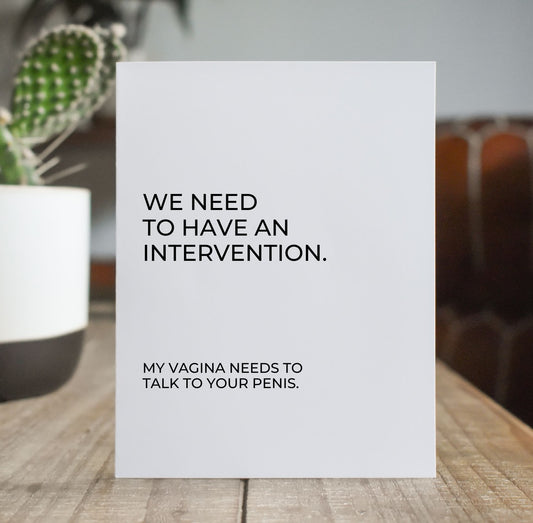 Need to Have an Intervention Card