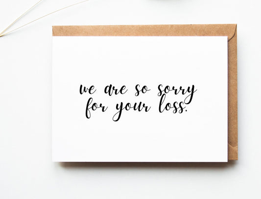Sorry for Loss Greeting Card