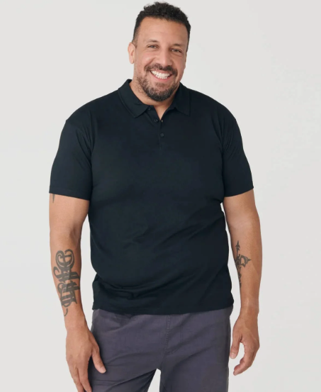 Men's Black Polo
