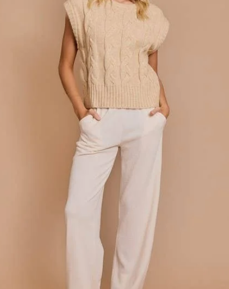 Muscle Sleeve Cable Sweater