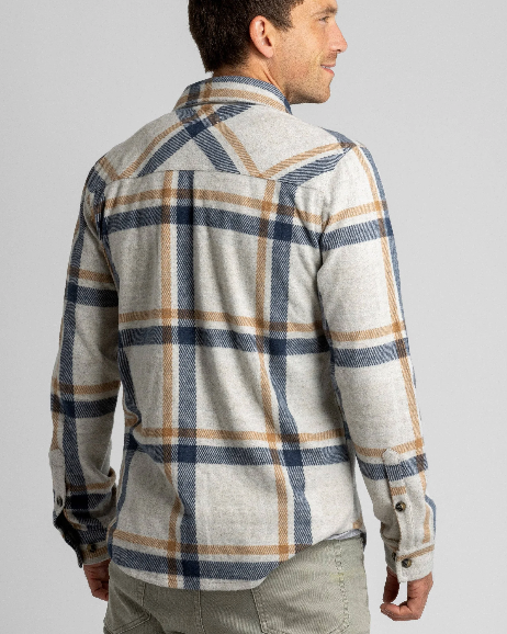 Silver Plaid Lichen Flannel