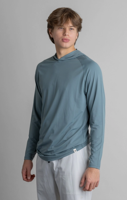 Men's UPF 50+ Hoodie: Stormy Sea