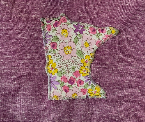 Purple & Yellow Floral MN Onesie