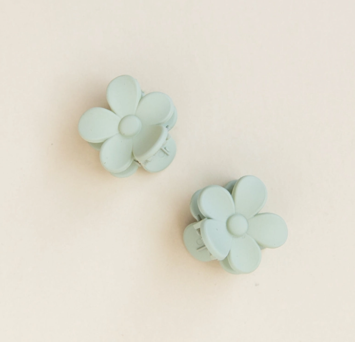 Pistachio Mini Bloom Claw Clips