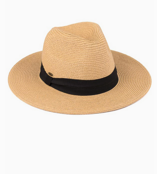 Dark Natural Sun Hat Hat