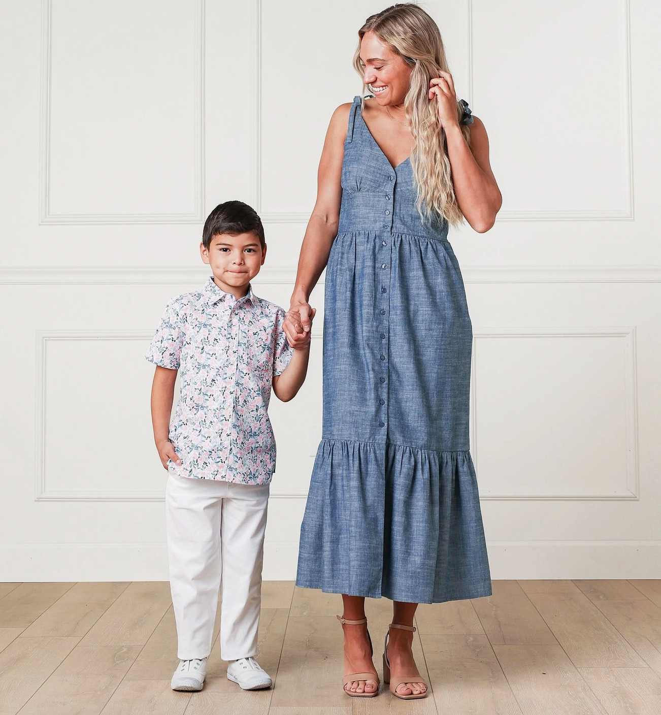 Organic Chambray Maxi Dress