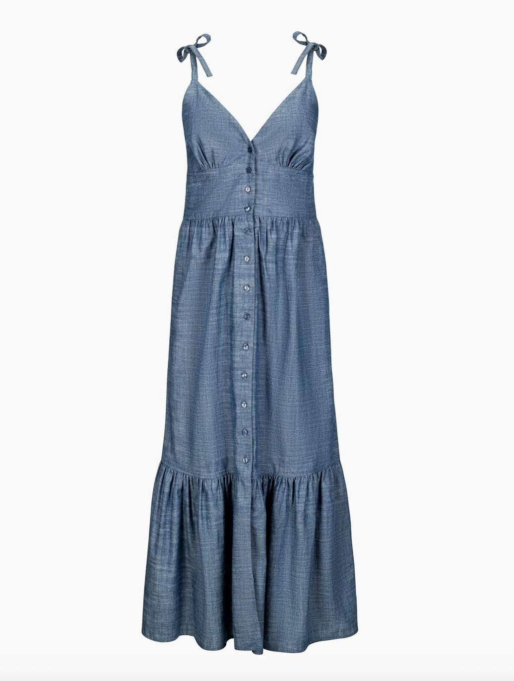 Organic Chambray Maxi Dress