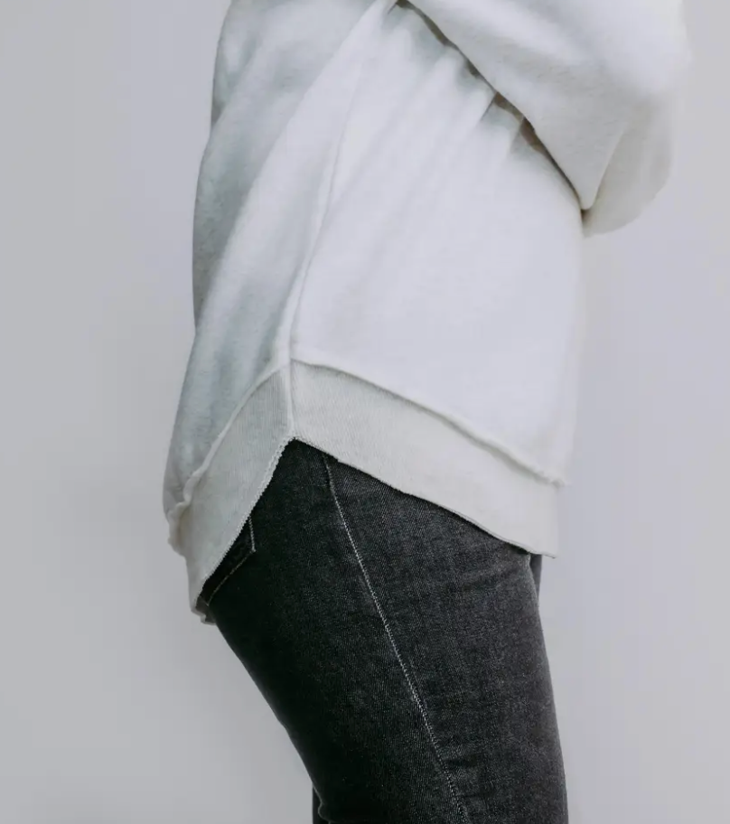 Heather Gray Washed Sweatshirt
