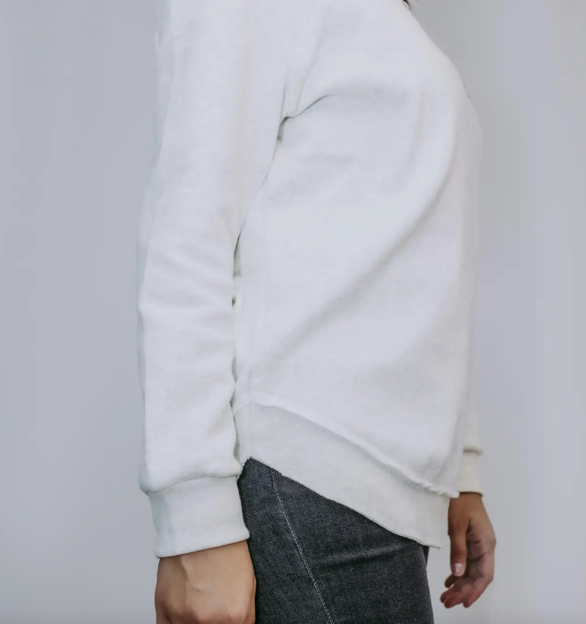 Heather Gray Washed Sweatshirt
