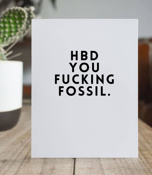 HBD Fossil Birthday Card
