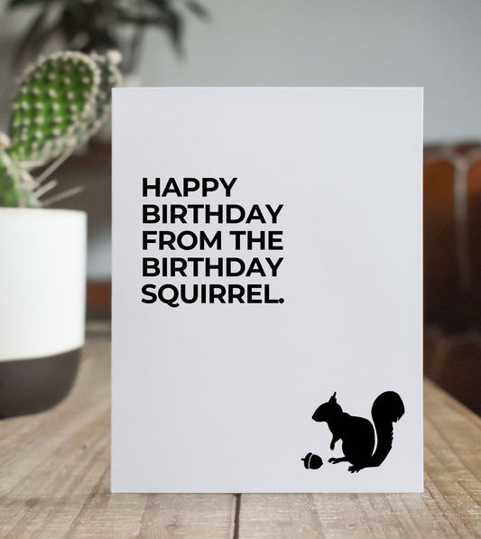 Birthday Squirrel Card