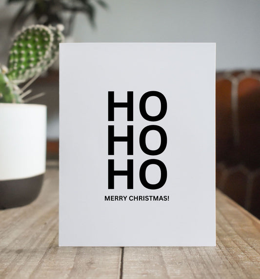 Ho Ho Ho Greeting Card