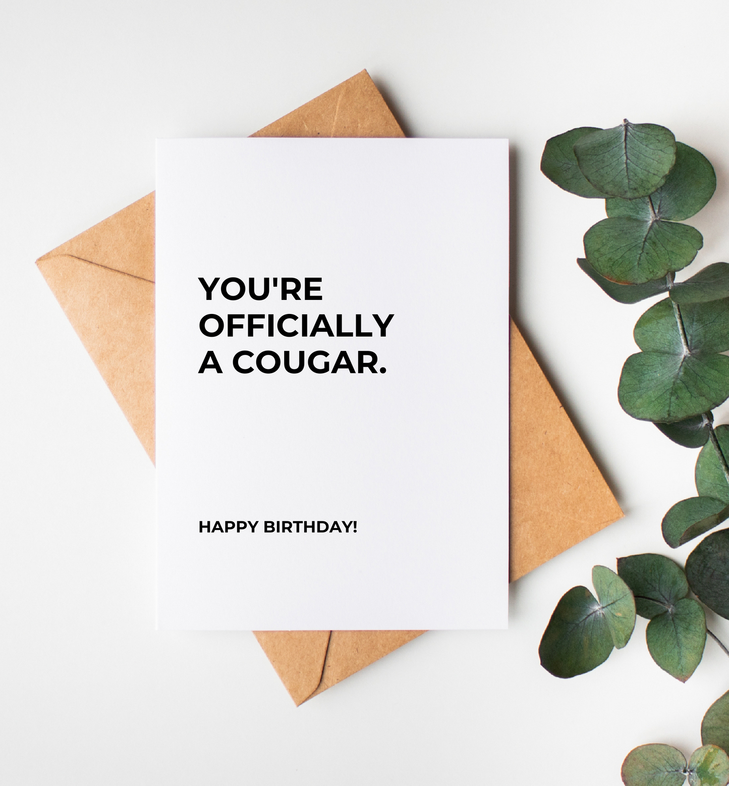 Cougar Birthday Card