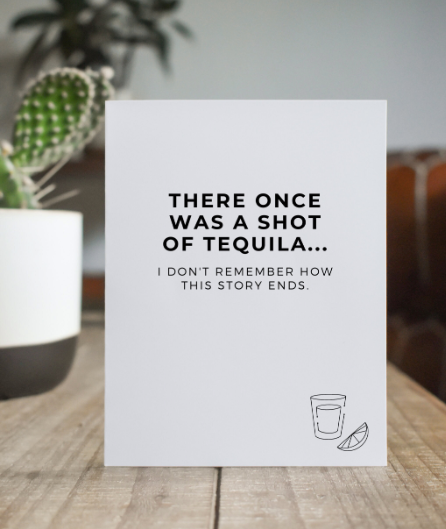 Shot of Tequila Greeting Card