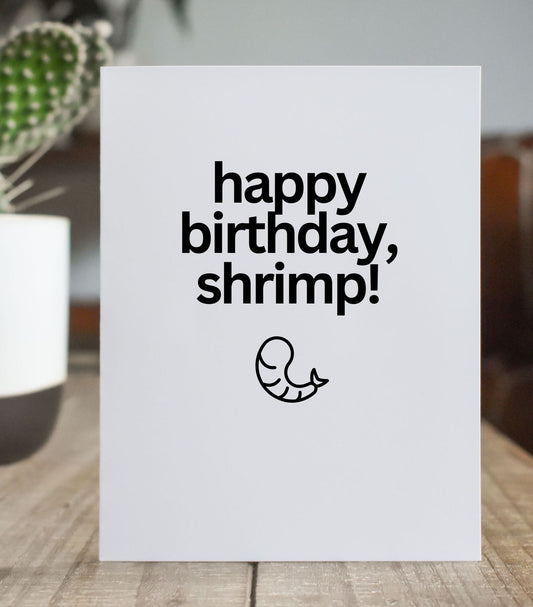 Happy Birthday Shrimp Card