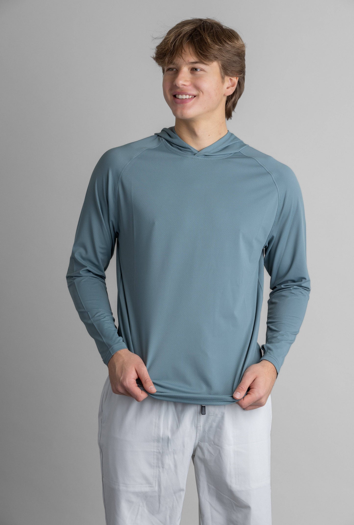 Men's UPF 50+ Hoodie: Stormy Sea