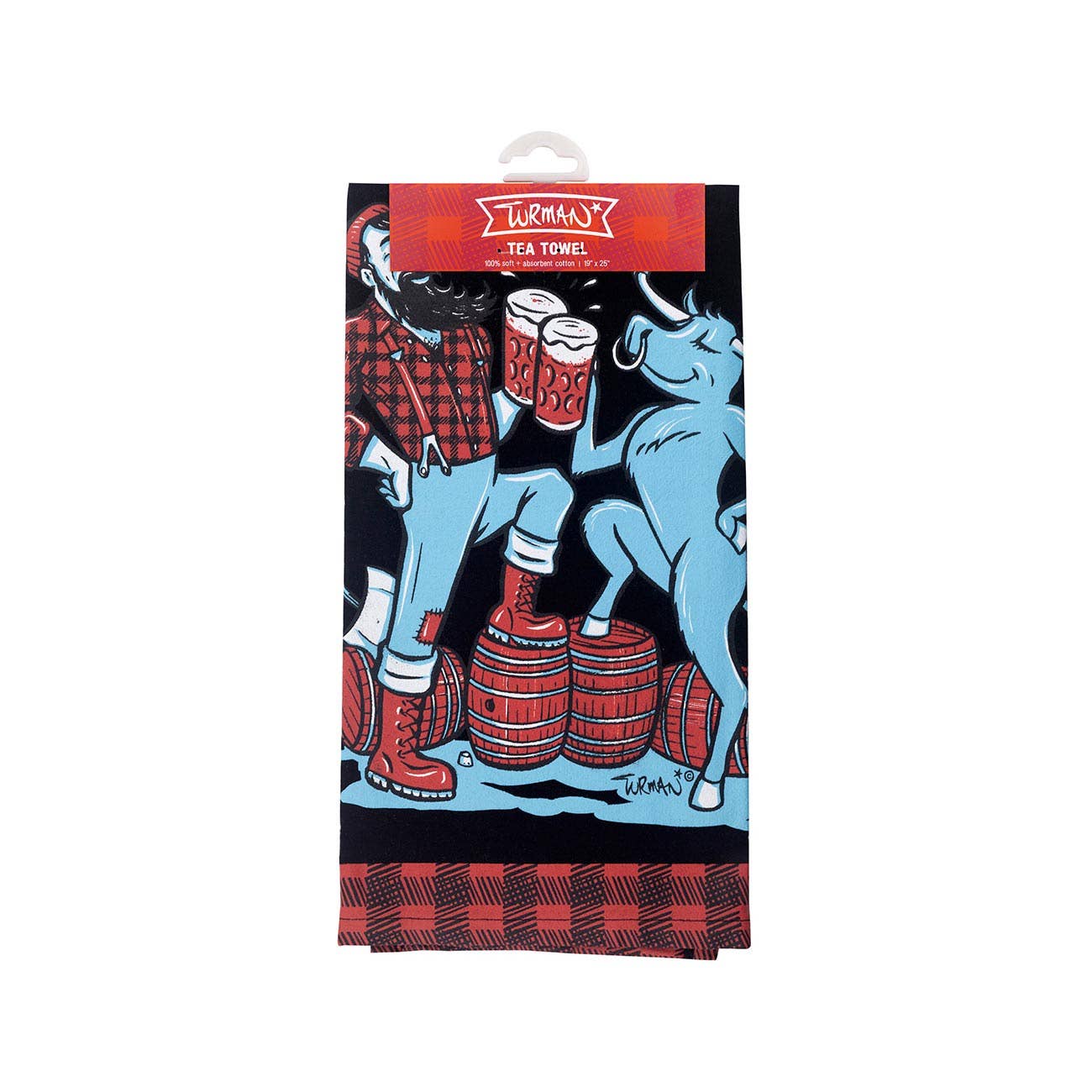 Paul & Babe Cheers Tea Towel