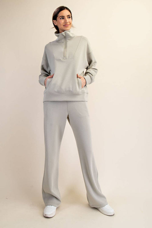 Luxe Scuba Straight Pants (LS)