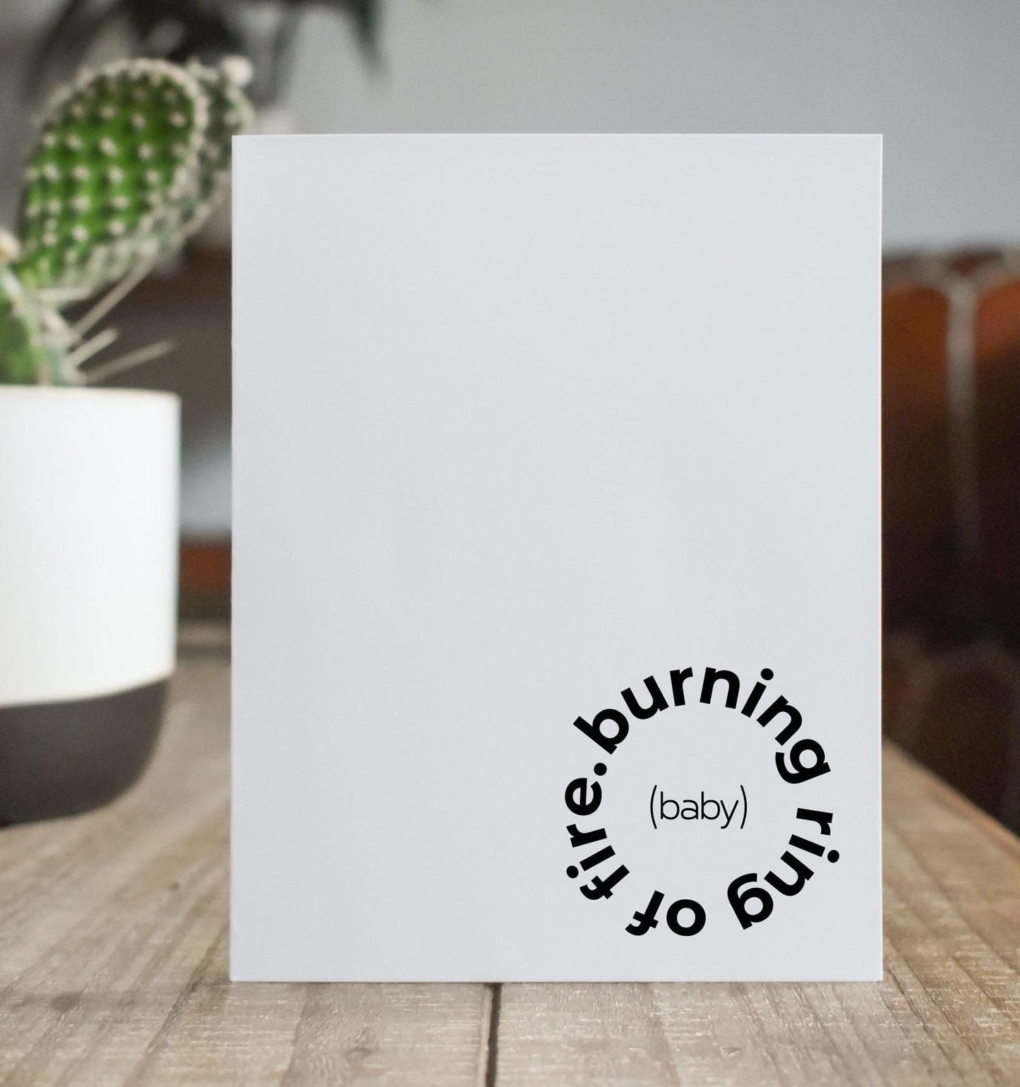 Burning Ring of Fire Greeting Card