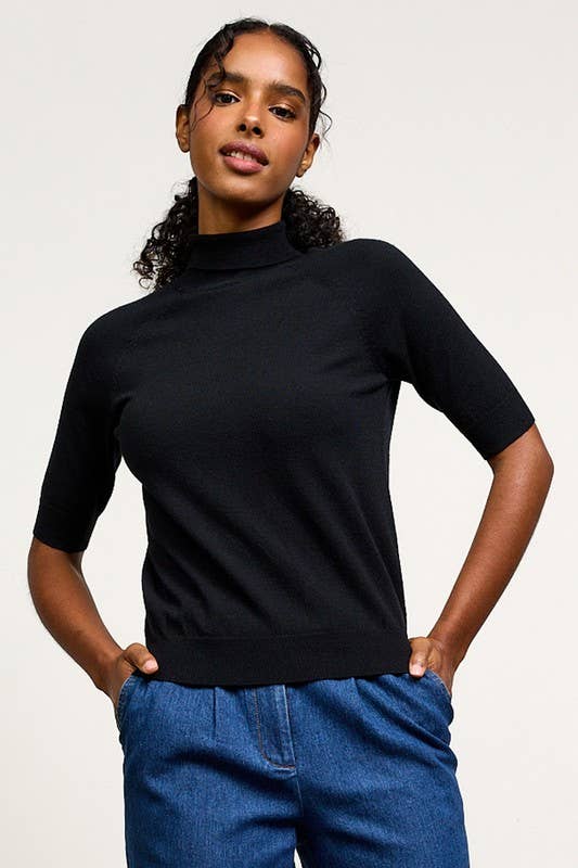 Jo Mock Neck Sweater