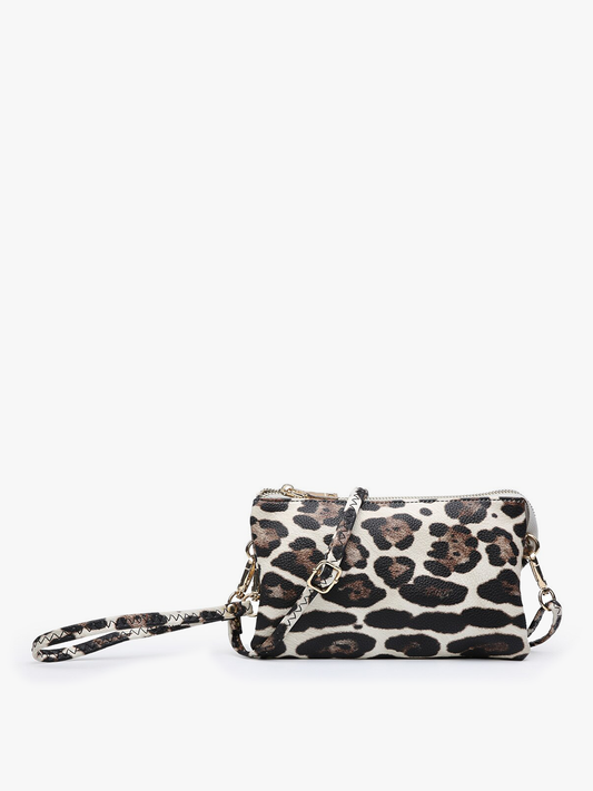 Snow Leopard Crossbody/Wristlet