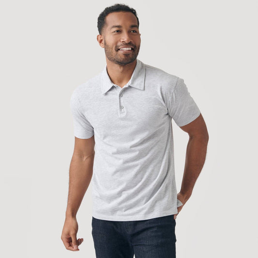 Light Heather Gray Polo