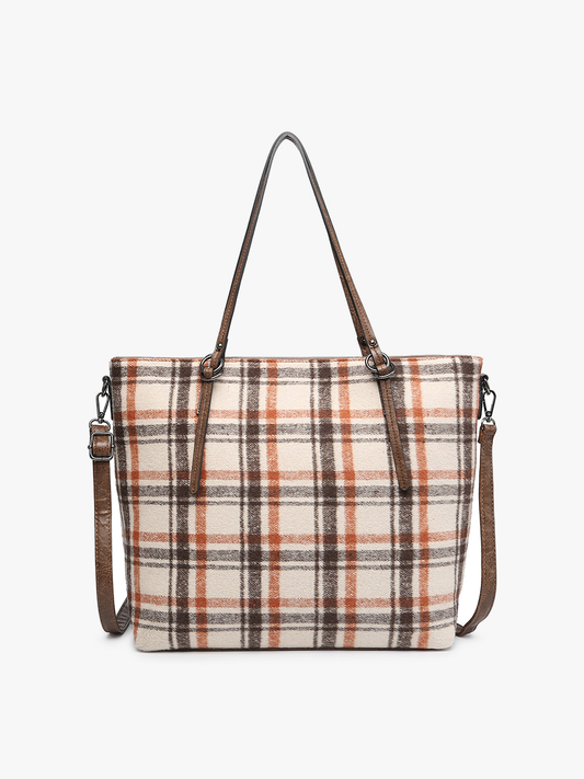 Plaid Ingrid Tote