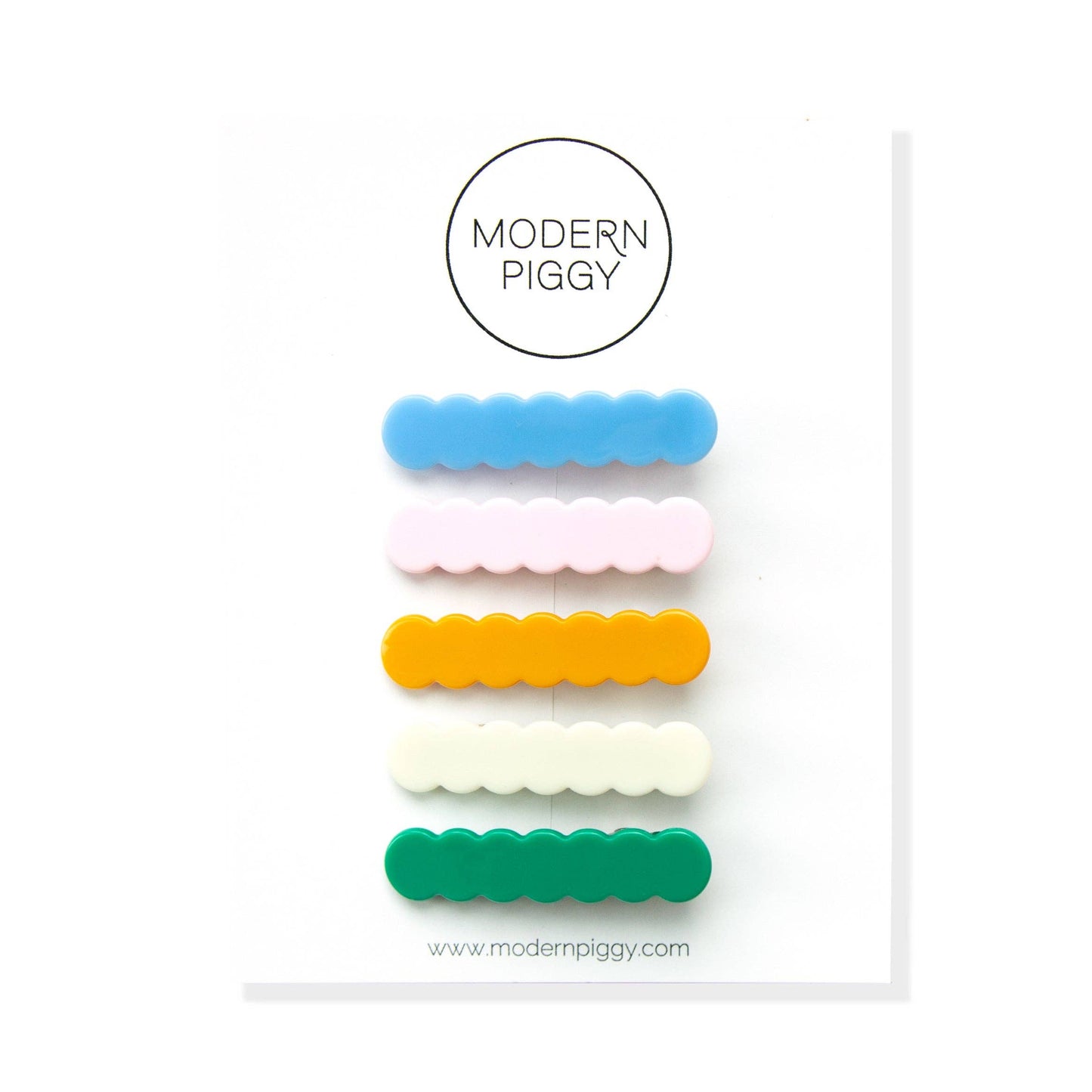 Vibrant Scallop Clip Set