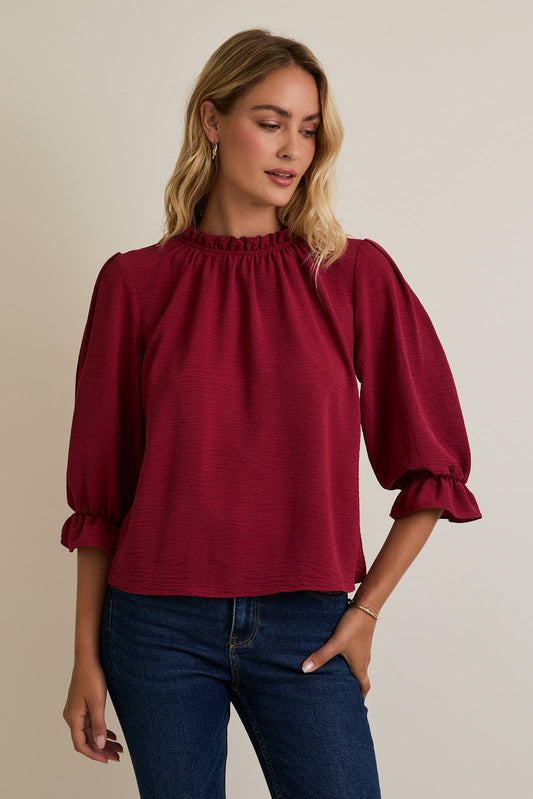Ruby Ruffle Sleeve