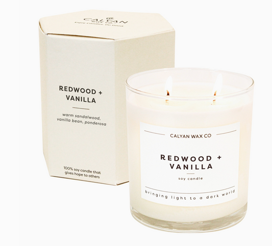 Redwood + Vanilla Candle